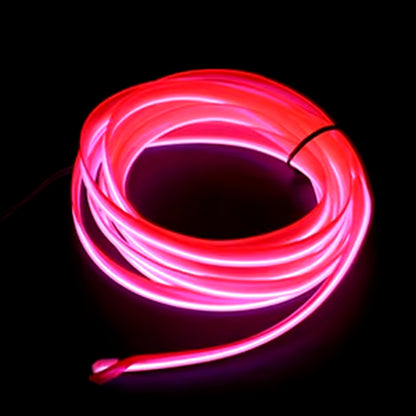 Transform Your Car with Vibrant EL Wiring Neon Strip Lights - Flexible LED Ambient Lighting for Parties and Daily Drives!