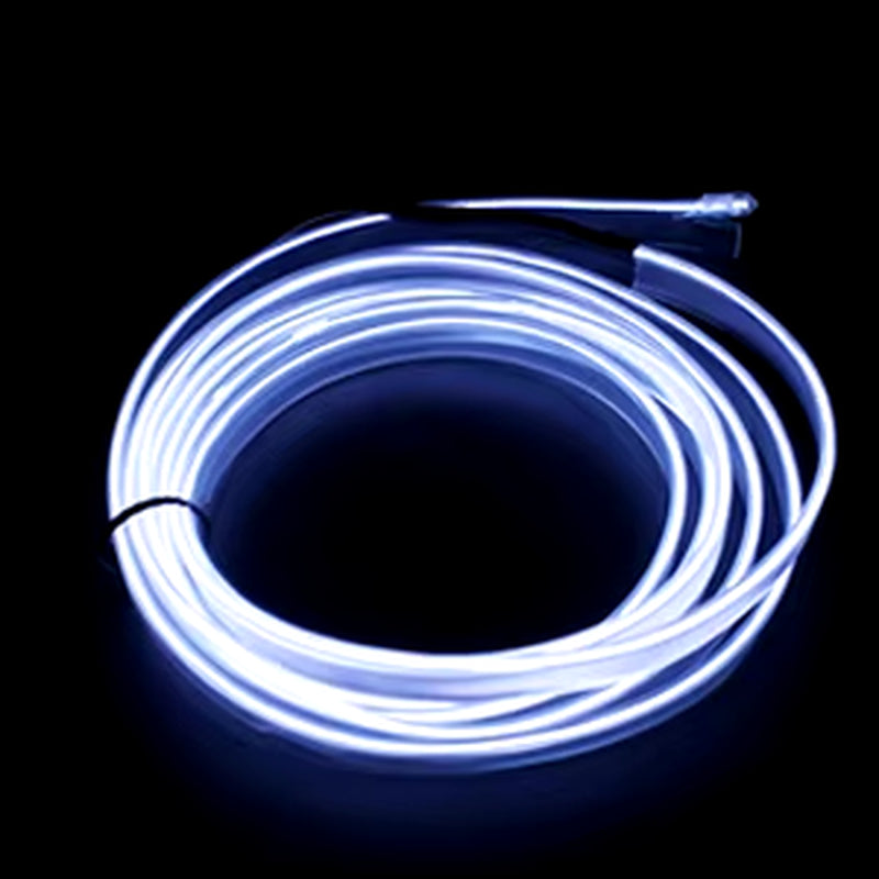 Transform Your Car with Vibrant EL Wiring Neon Strip Lights - Flexible LED Ambient Lighting for Parties and Daily Drives!