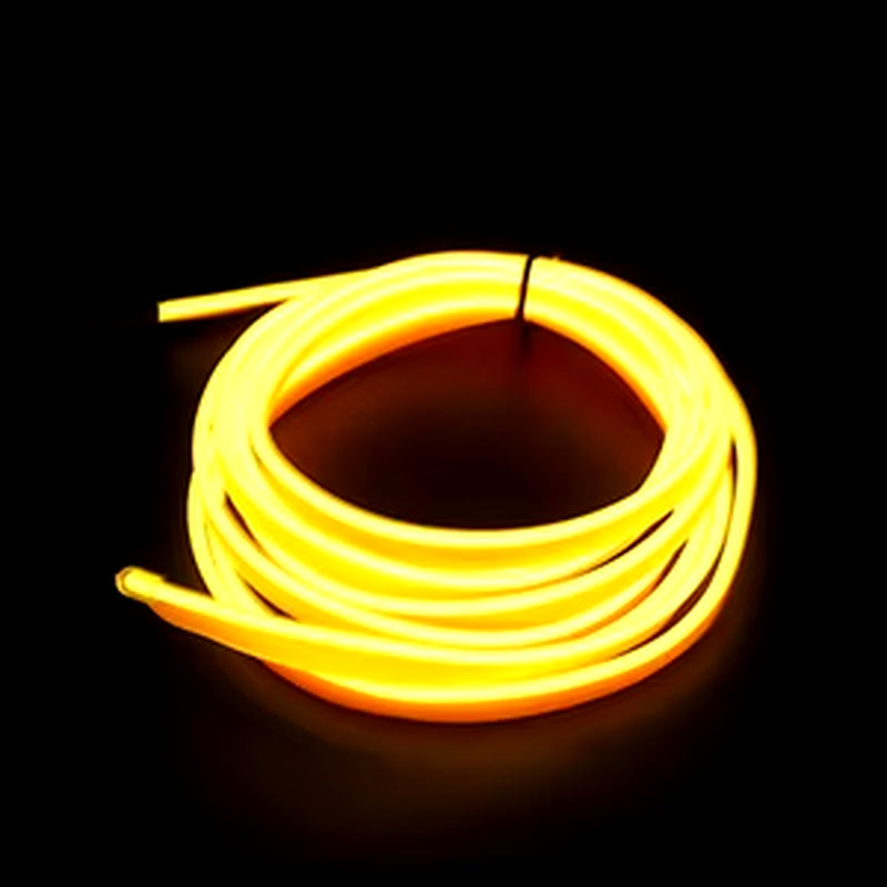 Transform Your Car with Vibrant EL Wiring Neon Strip Lights - Flexible LED Ambient Lighting for Parties and Daily Drives!